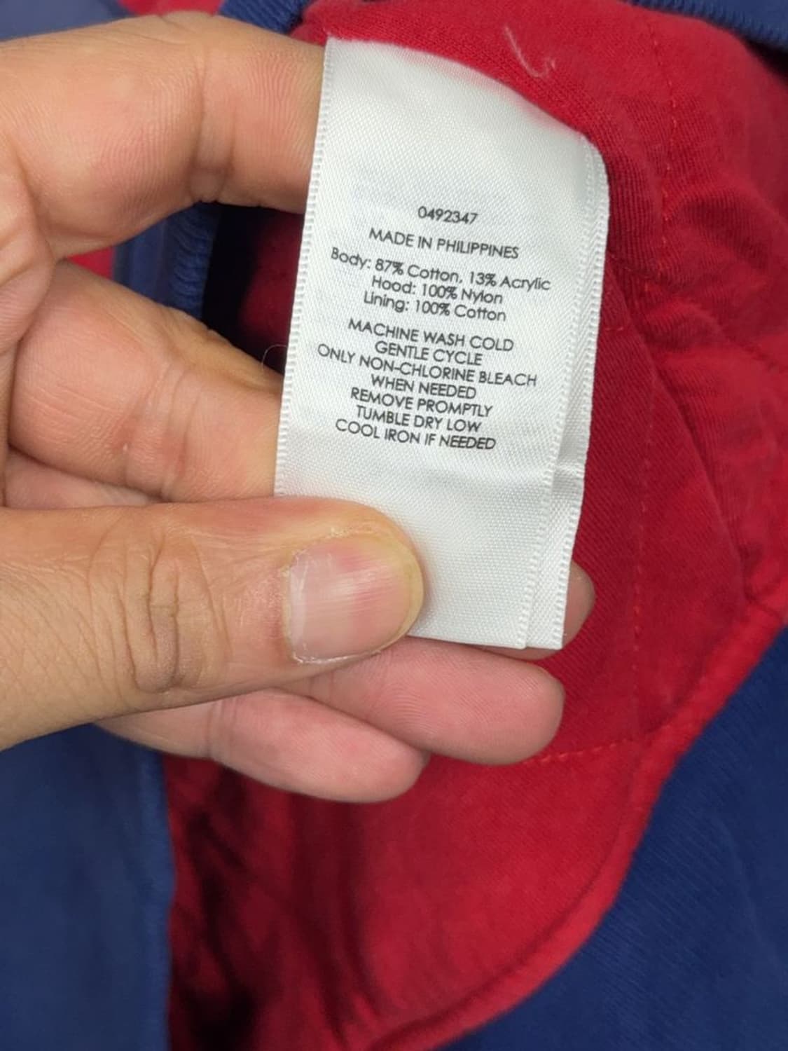 폴로 랄프로렌 포켓 퀄팅 투톤 빈티지 후드 집업 S 상품이미지10