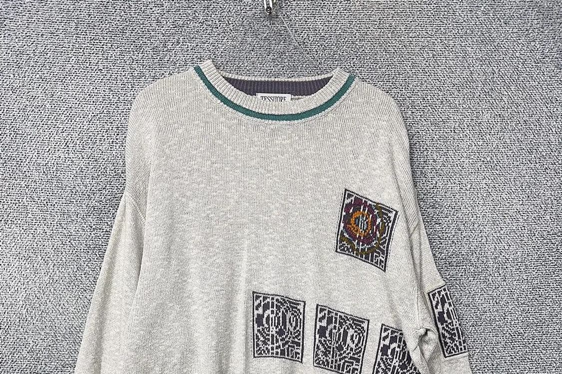 빈티지 이태리 패턴 오버 사이즈 니트 FREE 상품이미지3