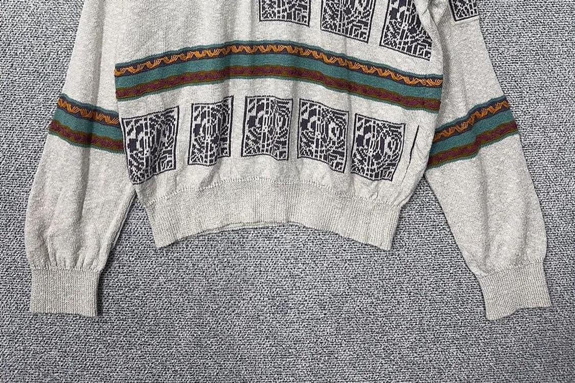 빈티지 이태리 패턴 오버 사이즈 니트 FREE 상품이미지4