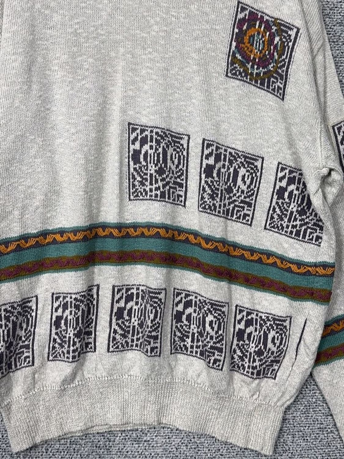 빈티지 이태리 패턴 오버 사이즈 니트 FREE 상품이미지5