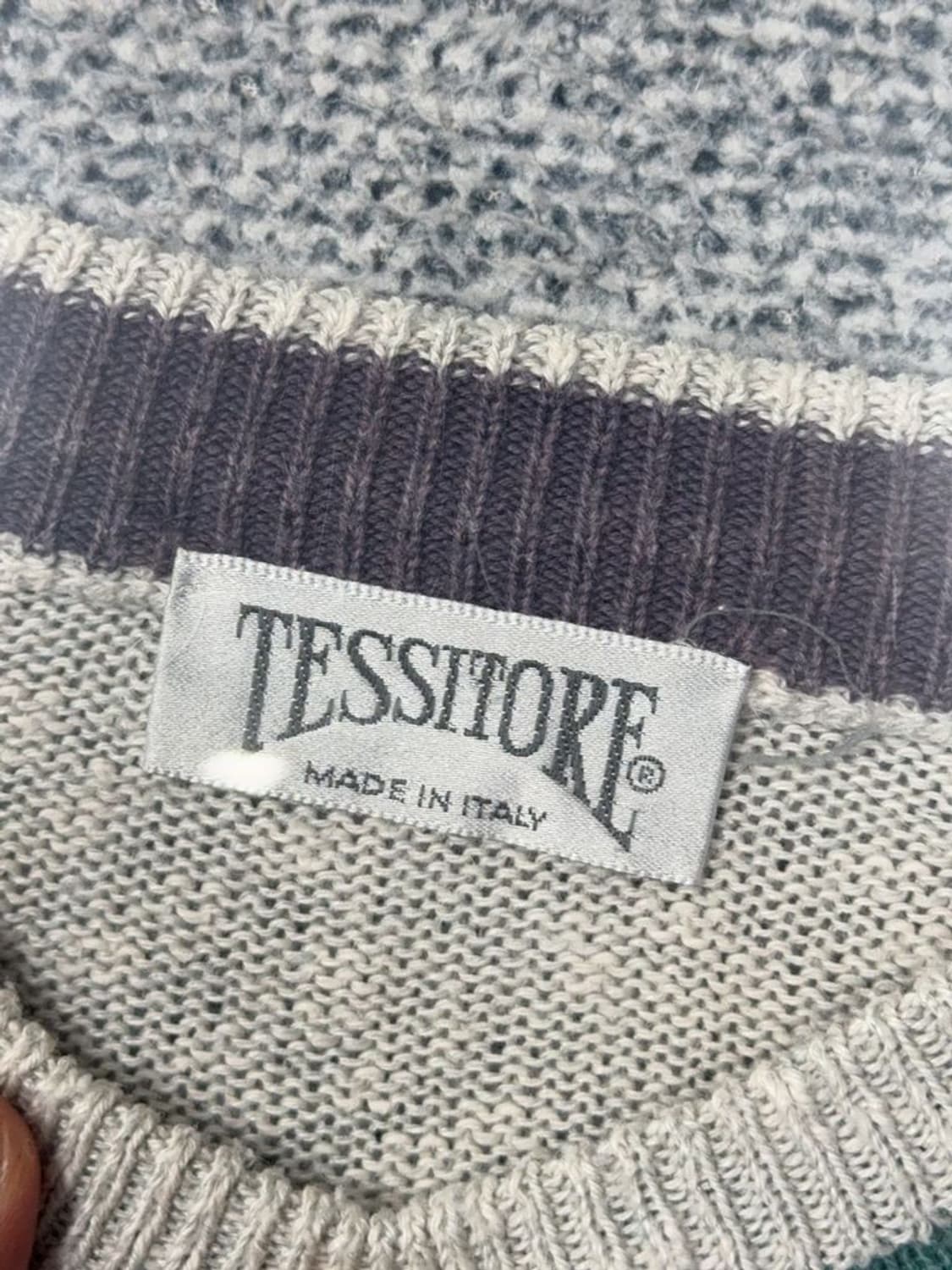 빈티지 이태리 패턴 오버 사이즈 니트 FREE 상품이미지6