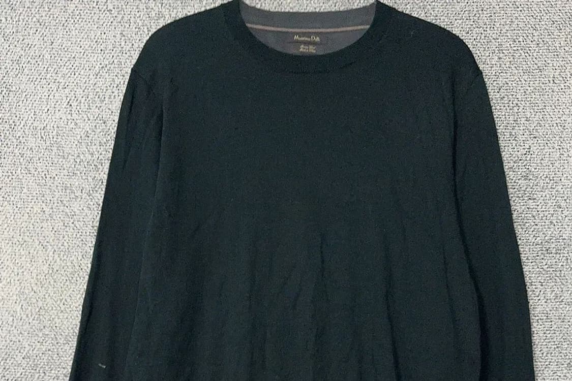 마시모두띠 블랙 메리노울 니트 L 상품이미지3