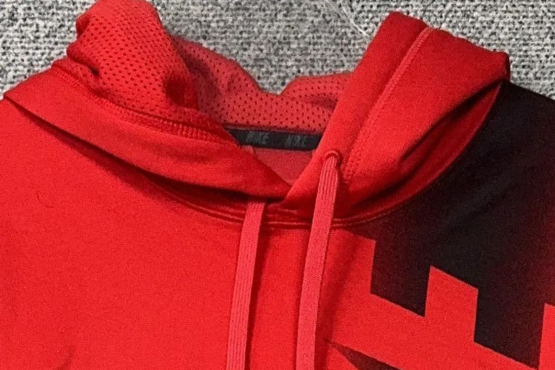 나이키 레드 빈티지 프린팅 후드티 XL 상품이미지5