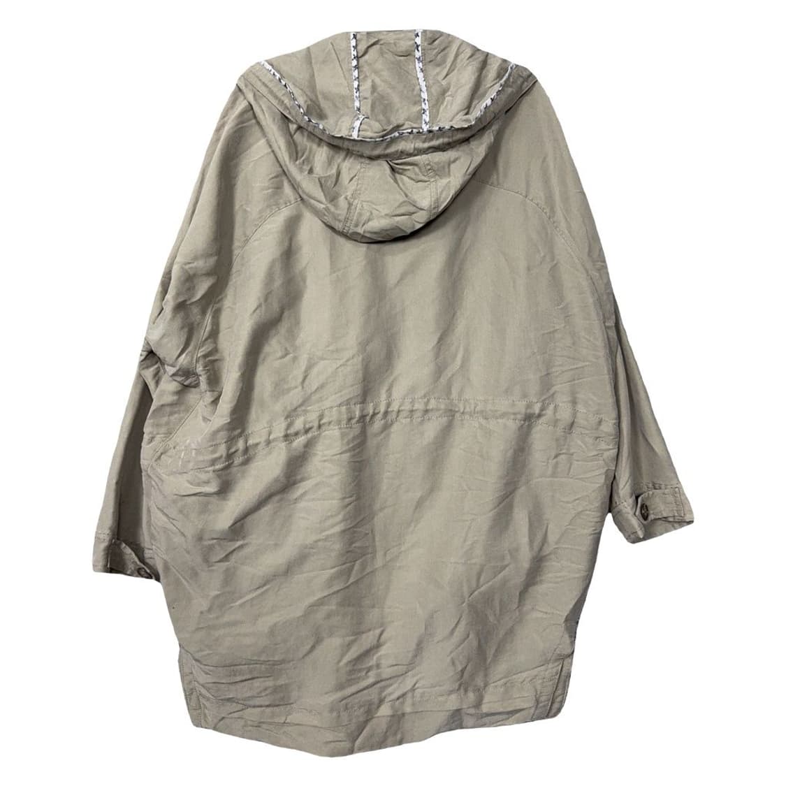 써스데이아일랜드 베이지 필드 야상 허리 밴딩 빈티지 코트 85(S) 상품이미지2