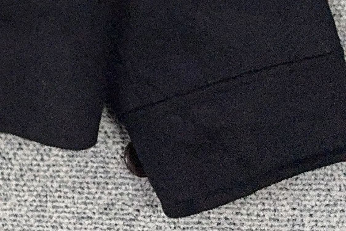 에잇세컨즈 블랙 헨드메이드 울 코트 85(S) 상품이미지6