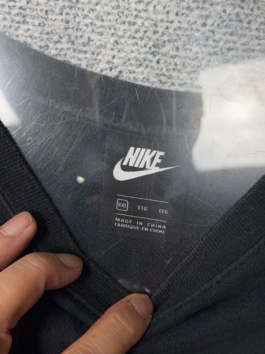 나이키 블랙 로고 맨투맨 XXL 상품이미지8