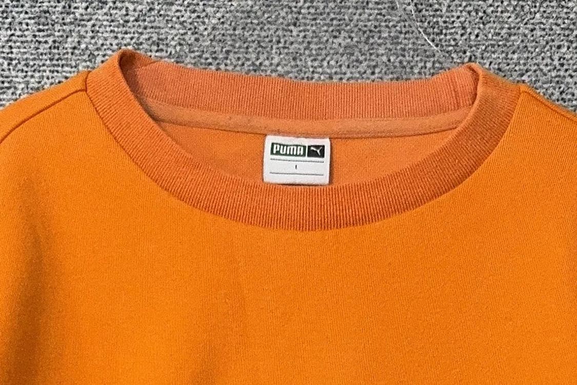 푸마 오렌지 로고 맨투맨 L 상품이미지5