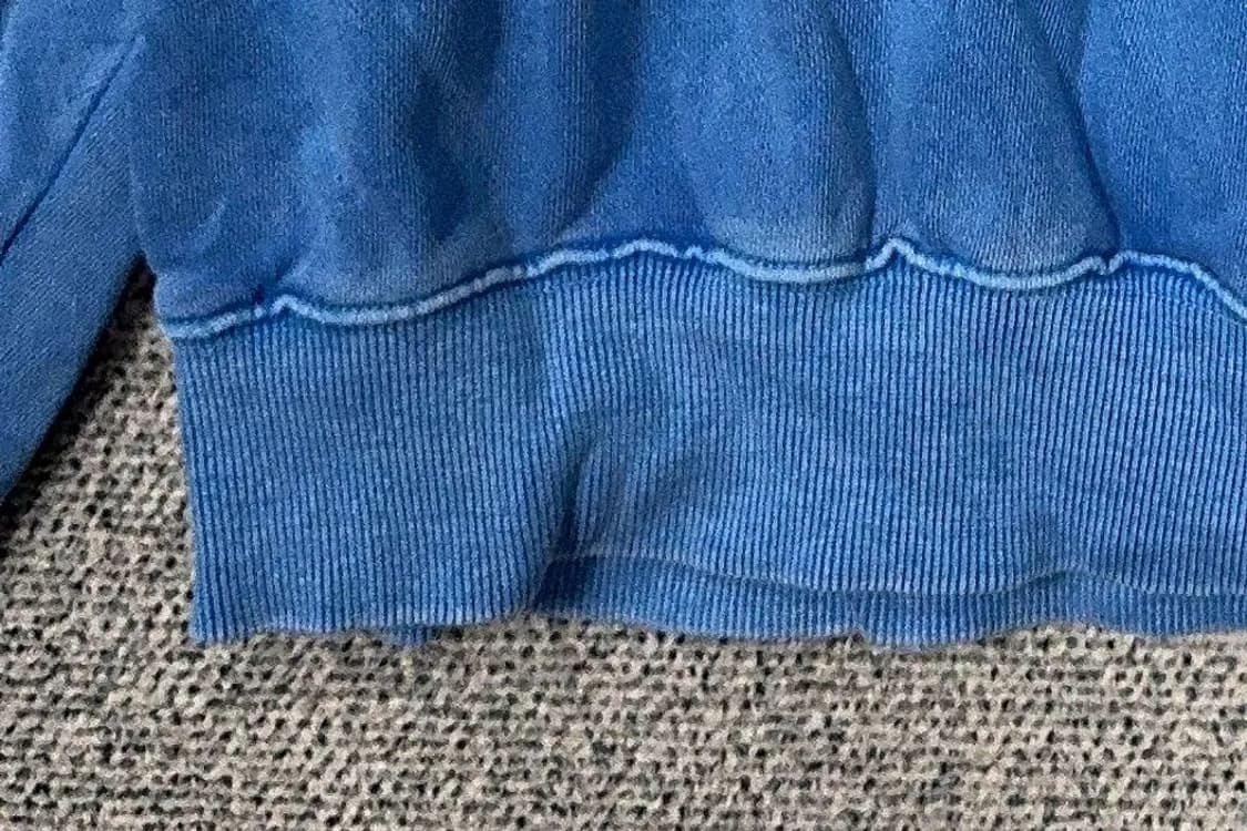 트래블 빈티지 피그먼트 프린팅 블루 맨투맨 M 상품이미지7