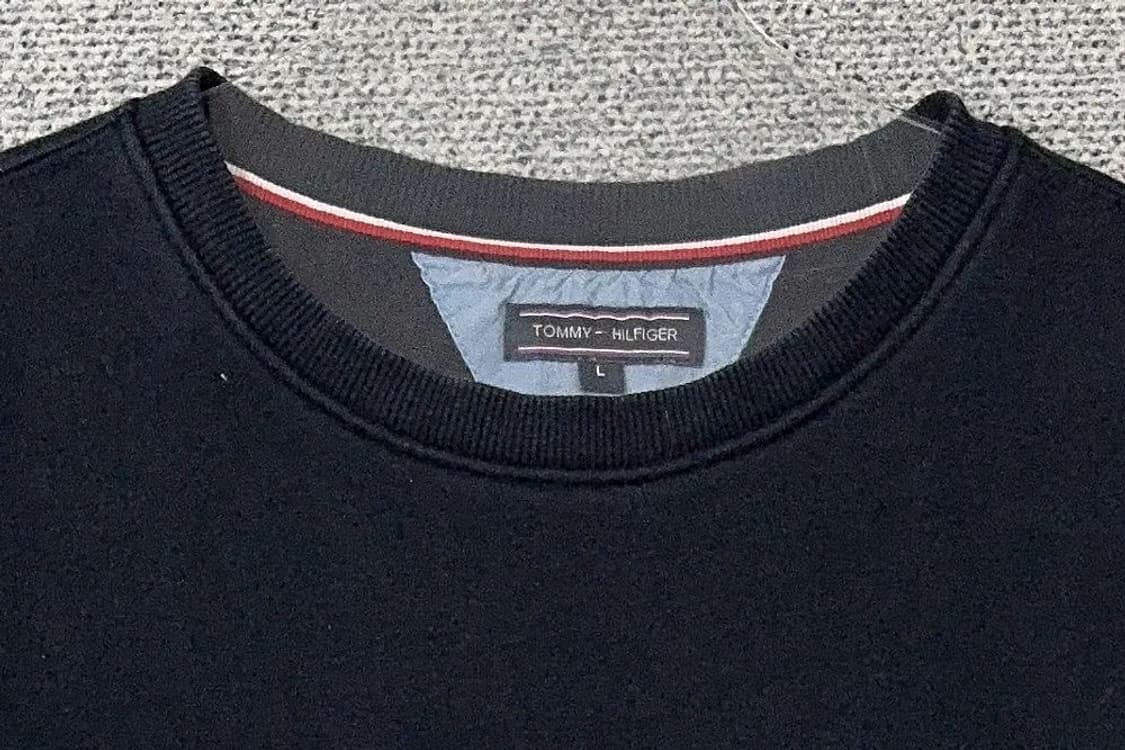 타미힐피거 블랙 로고 맨투맨 L 상품이미지5