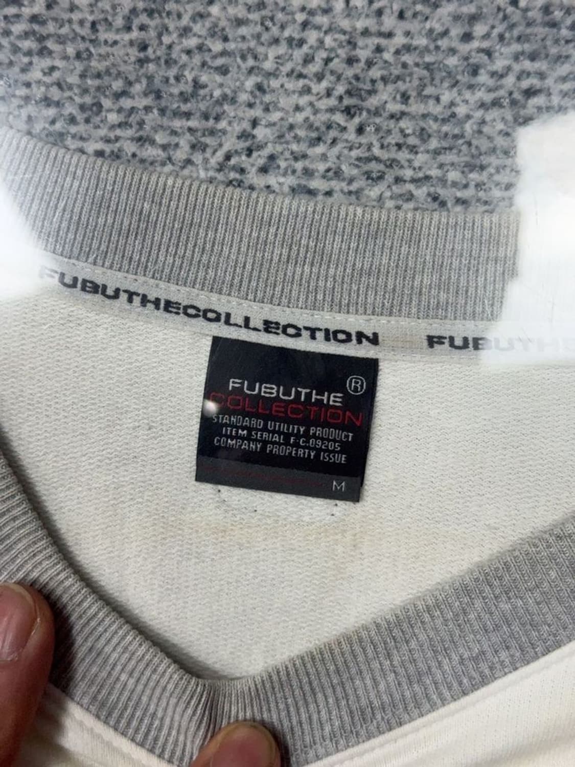푸부 빈티지 라이트 그레이 맨투맨 M 상품이미지7