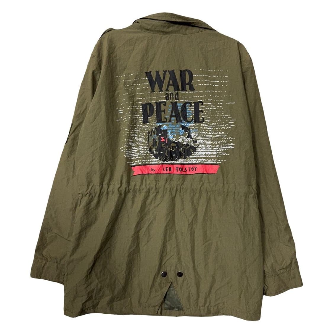 플라스틱아일랜드 프린팅 카키 필드 야상 자켓 ONE SIZE 상품이미지2