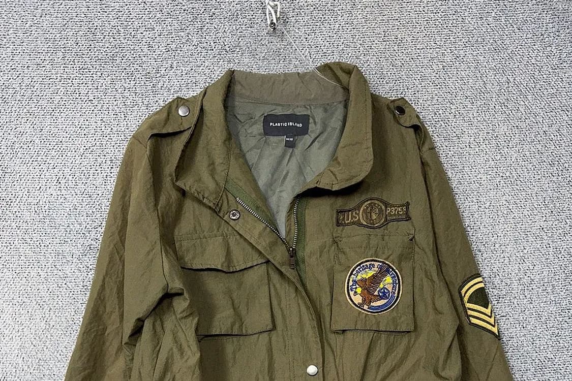 플라스틱아일랜드 프린팅 카키 필드 야상 자켓 ONE SIZE 상품이미지3