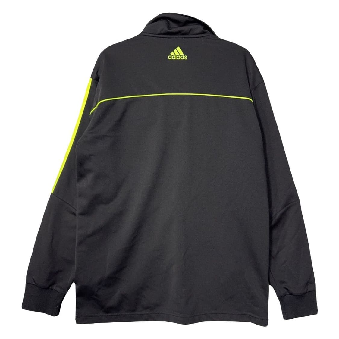 아디다스 블랙 로고 삼선 집업 저지 M 상품이미지2