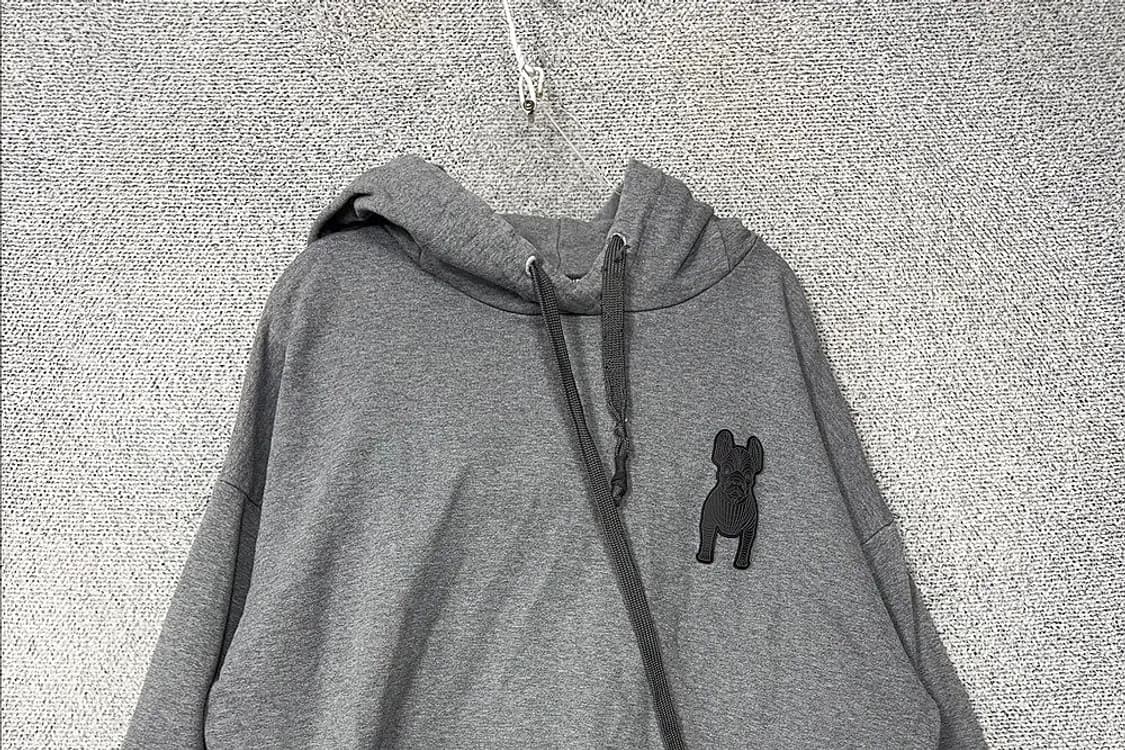 라이프워크 그레이 로고 오버핏 후드티 L 상품이미지3