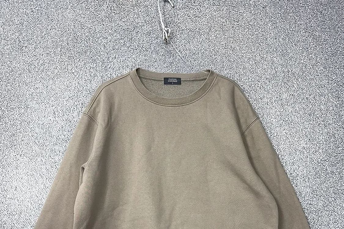 무신사스탠다드 무지 코튼 맨투맨 S 상품이미지3