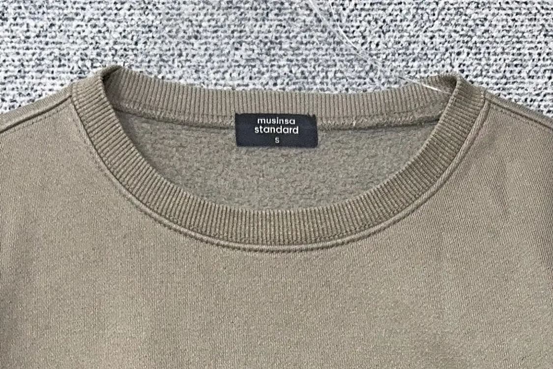무신사스탠다드 무지 코튼 맨투맨 S 상품이미지5
