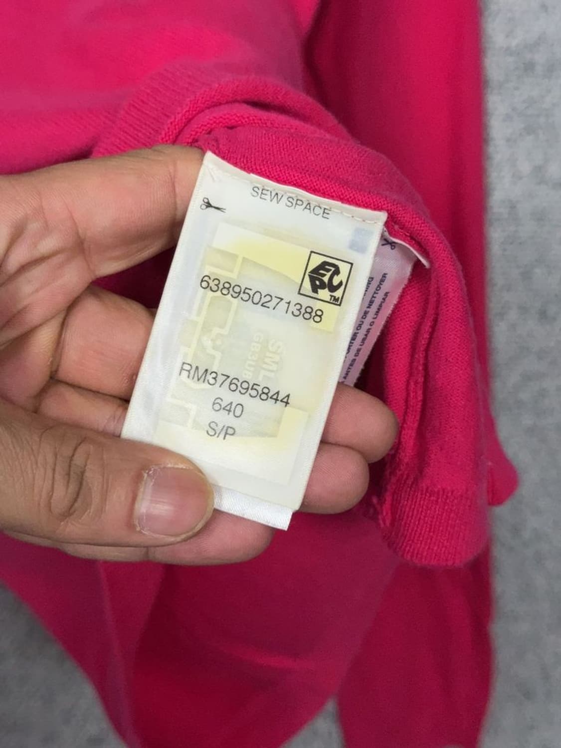 타미힐피거 핑크 브이넥 캐주얼 니트 S/P 상품이미지9