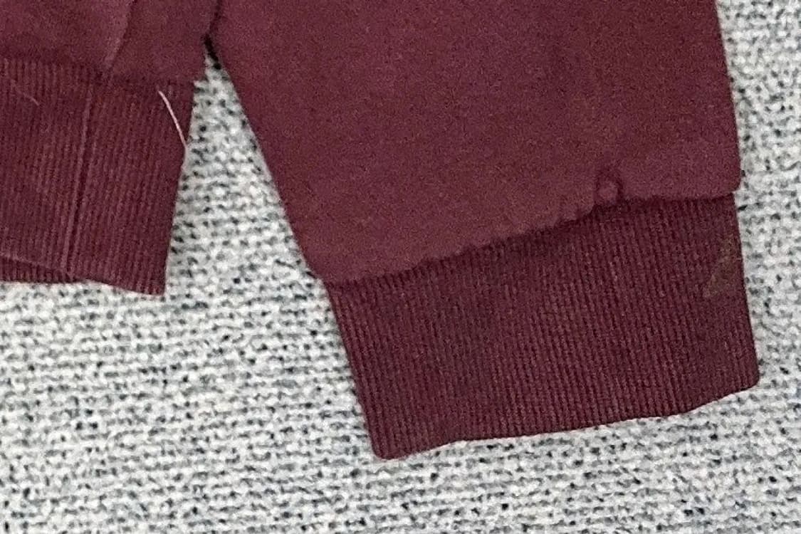 게스 삼각 로고 버건디 맨투맨 M 상품이미지6