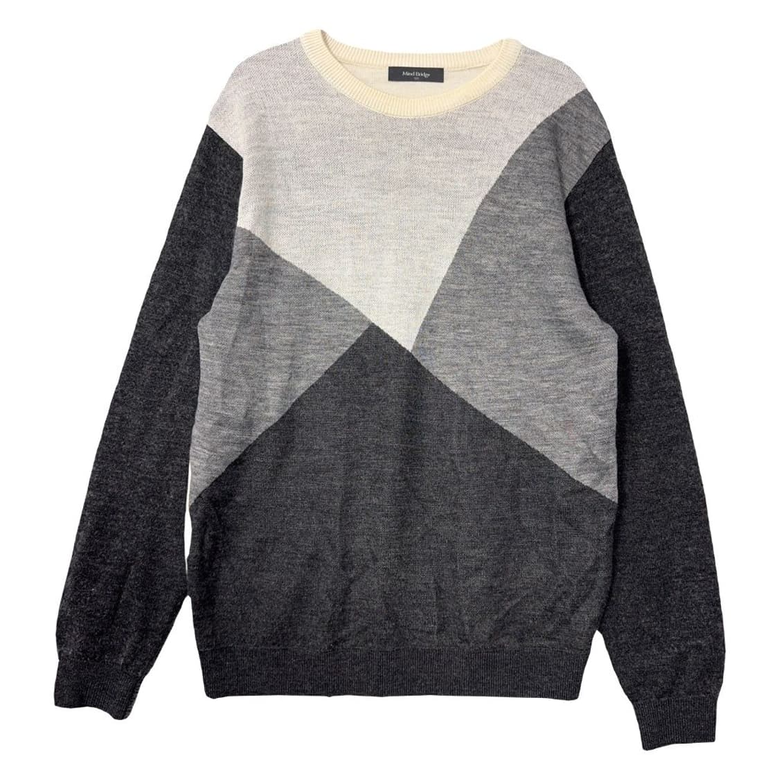 마인드브릿지 그레이 멀티컬러 아크릴 니트 100 상품이미지1