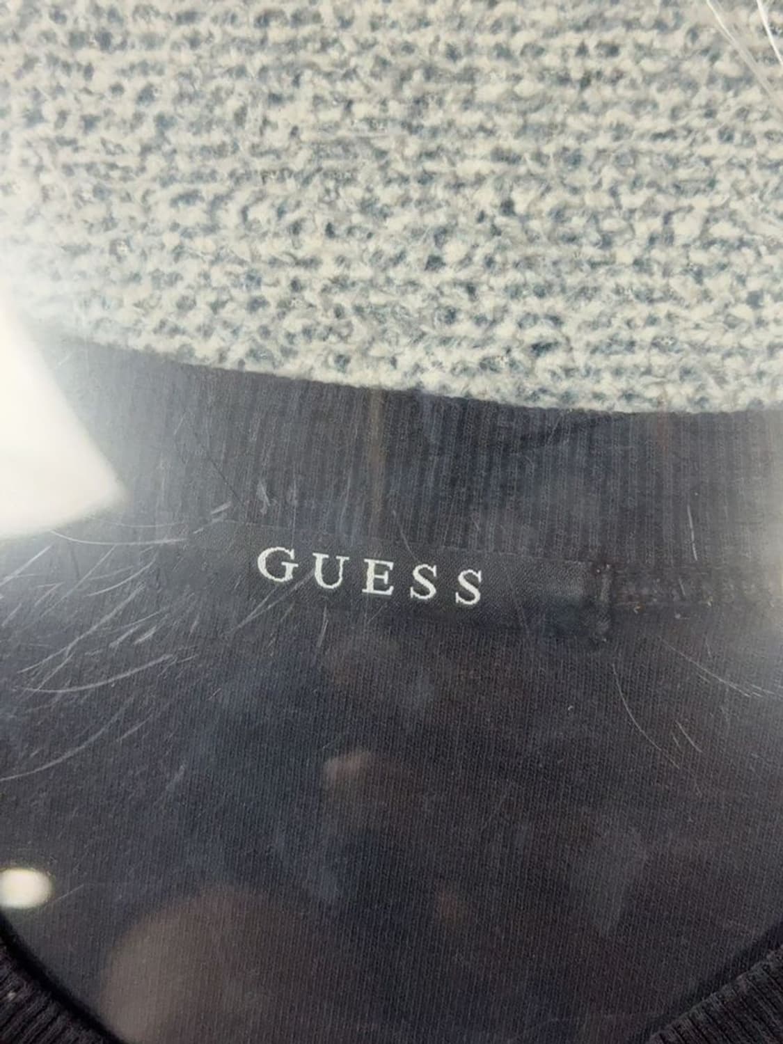 게스 블랙 로고 맨투맨 L 상품이미지8