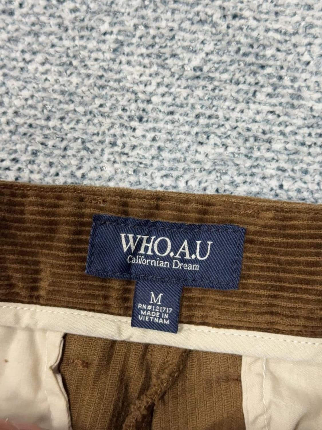 후아유 브라운 빈티지 코듀로이 바지 M 상품이미지8