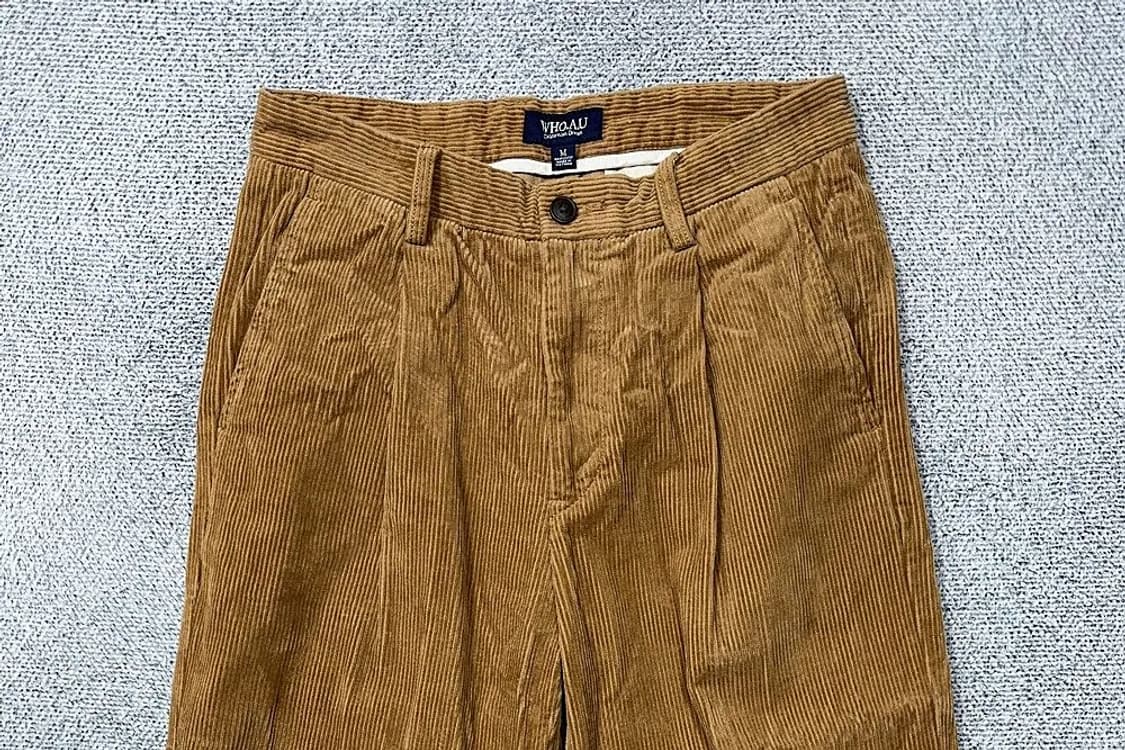 후아유 카멜 코듀로이 바지 M 상품이미지3