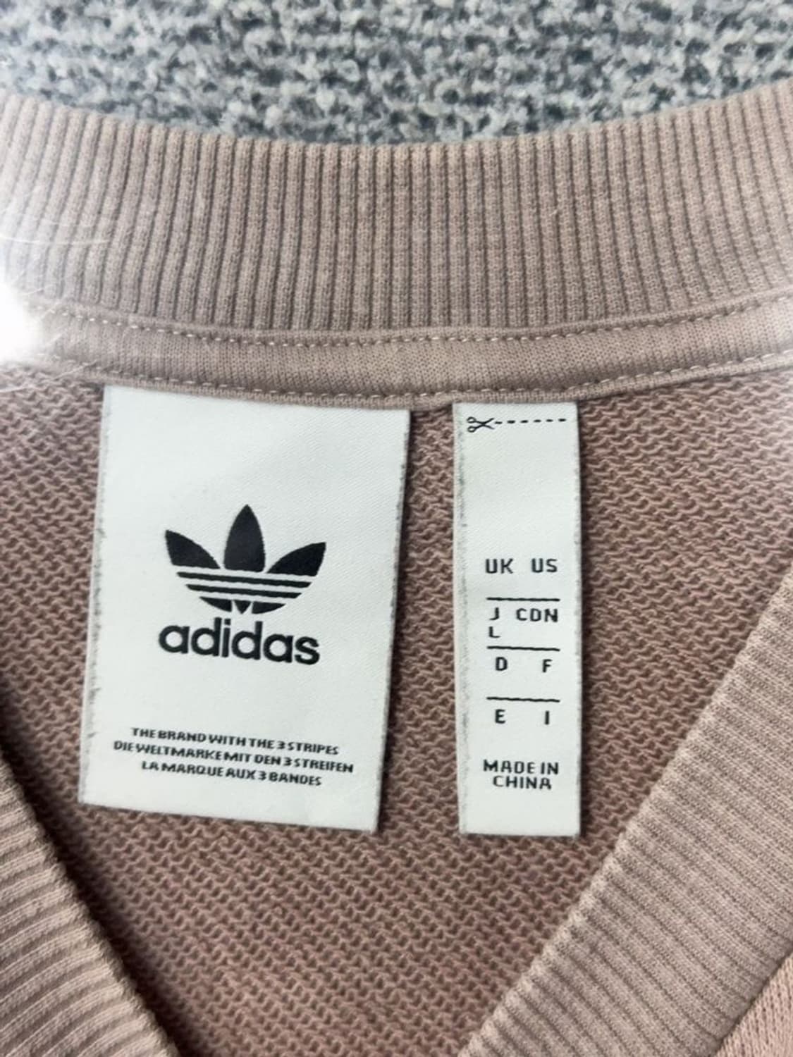 아디다스 베이지 맨투맨 L 상품이미지8