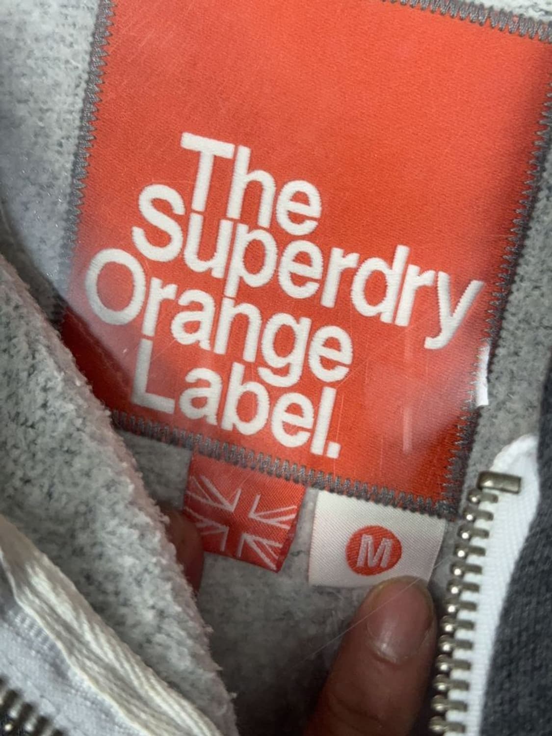 수퍼드라이 그레이 로고 후드 집업 M 상품이미지9