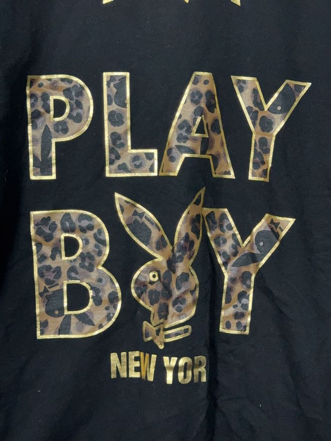 플레이 보이 프린팅 블랙 맨투맨 L 상품이미지7