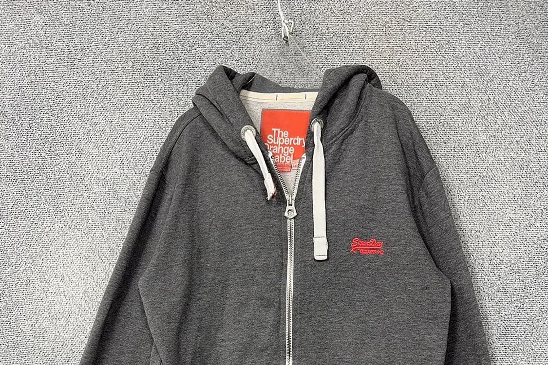 수퍼드라이 그레이 로고 후드 집업 M 상품이미지3