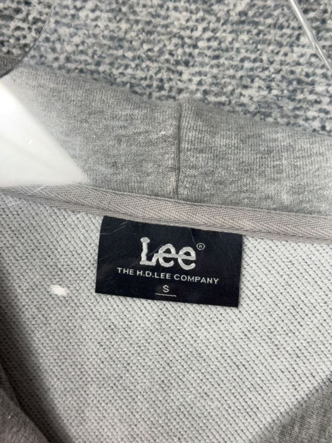 리 프린팅 라이트 그레이 후드티 S 상품이미지7