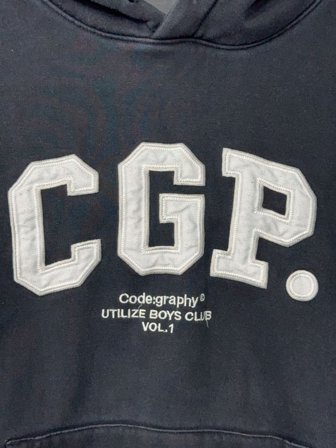 코드그라피 스펠 로고 네이비 후드티 M 상품이미지8