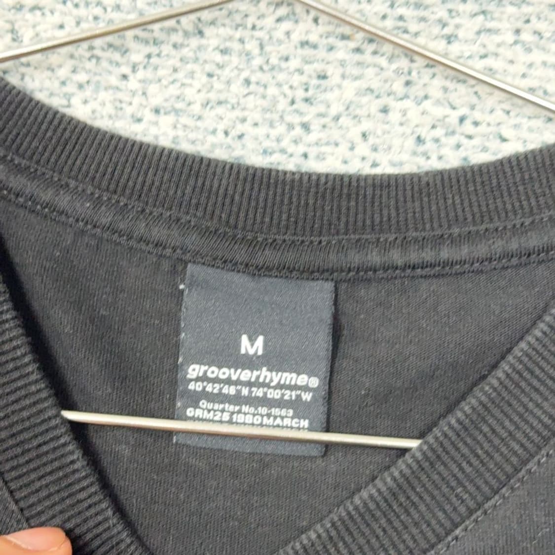 그루브라임 스펠 로고 블랙 반팔 티 M 상품이미지3