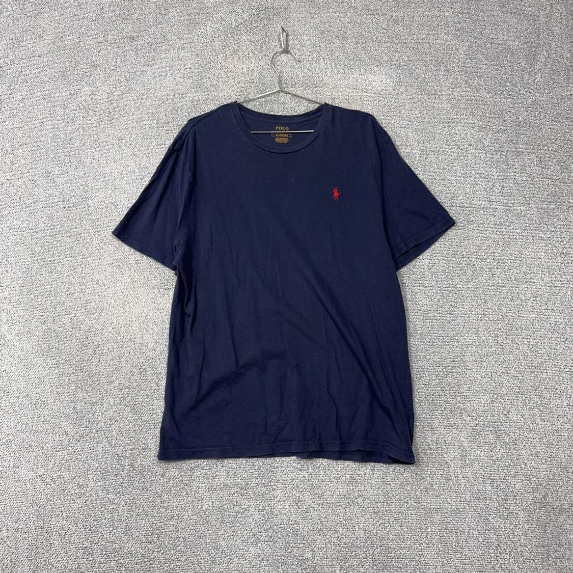 폴로 로고 네이비 반팔 티 XL-185/104A 상품이미지1