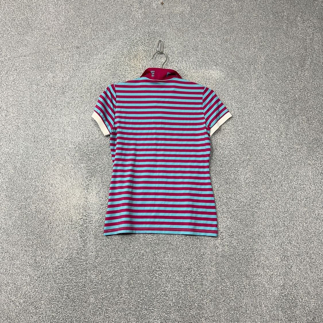 JDX 스트라이프 골프 로고 반팔 카라티 SIZE 090 상품이미지2