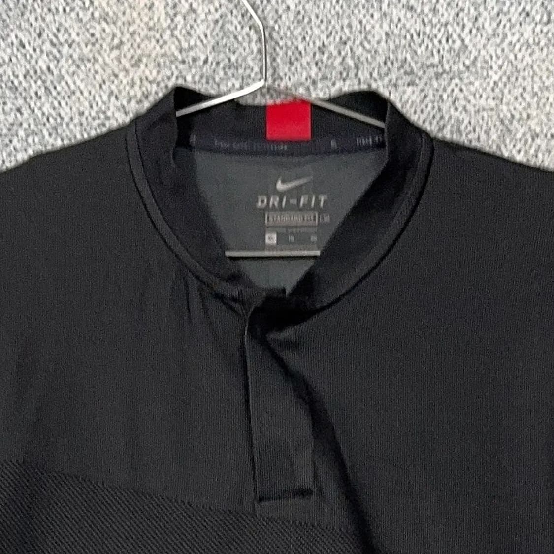 나이키 드라이핏 기능성 블랙 반팔 카라티 XL 상품이미지3