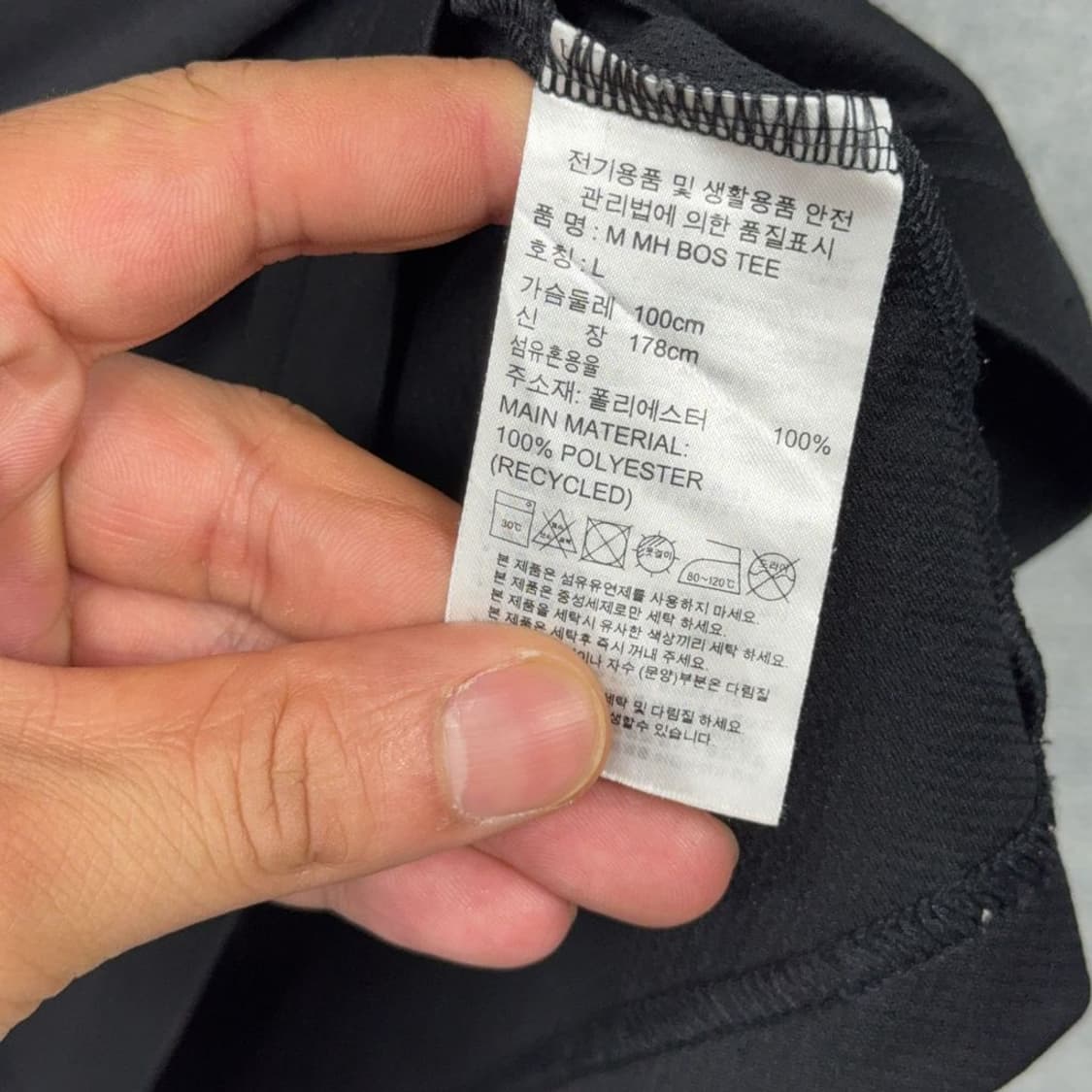 아디다스 프린팅 블랙 기능성 반팔 티 L 상품이미지4