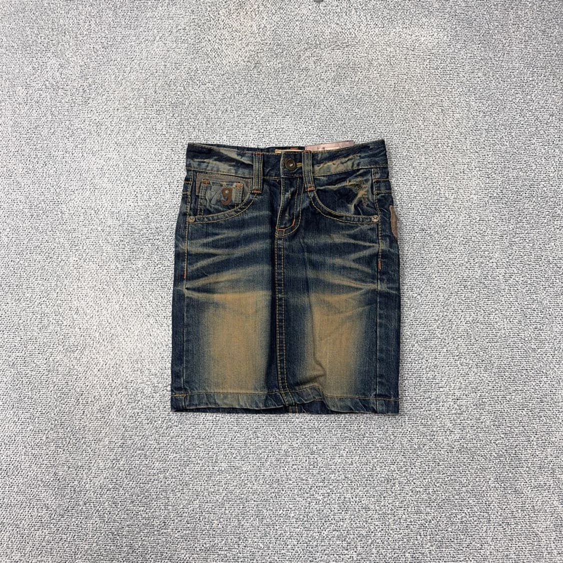 LOLITA JEANS Y2K 워싱 빈티지 데님 스커트 S 상품이미지1