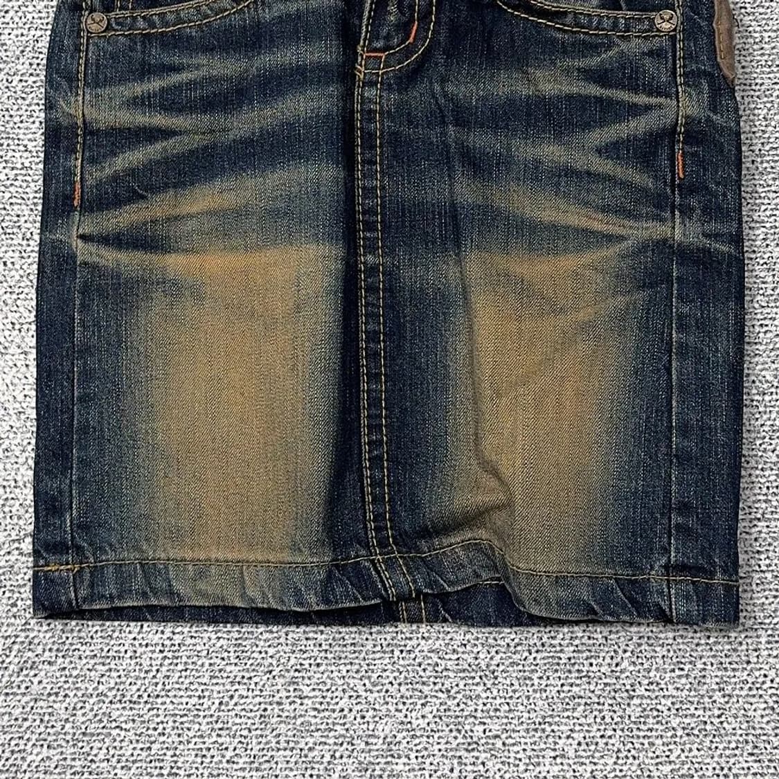 LOLITA JEANS Y2K 워싱 빈티지 데님 스커트 S 상품이미지4