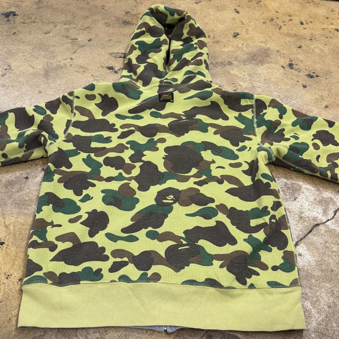 베이프 리버시블 양면 그레이 카모 밀리터리 풀 후드집업  상품이미지8