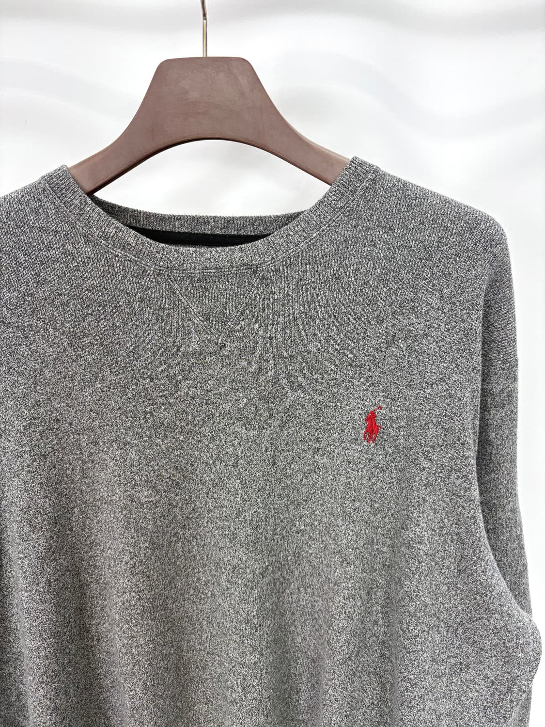 [3XL폴로 그레이 니트 맨투맨 CK9801 상품이미지5