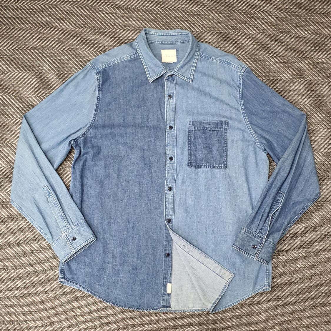 아메리칸이글 투톤 데님 청남방 남자105 상품이미지1