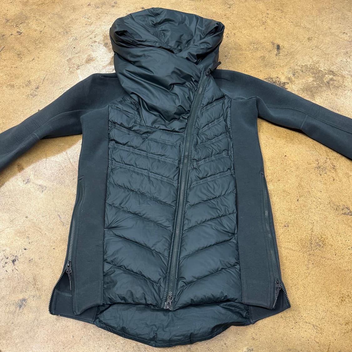 [정품/XS] 나이키 패딩 후드집업 그린 b18 상품이미지3