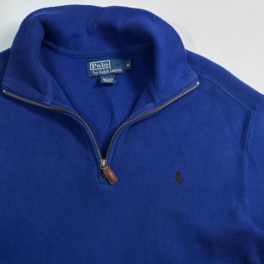 폴로 랄프로렌 블루 반집업 상품이미지3