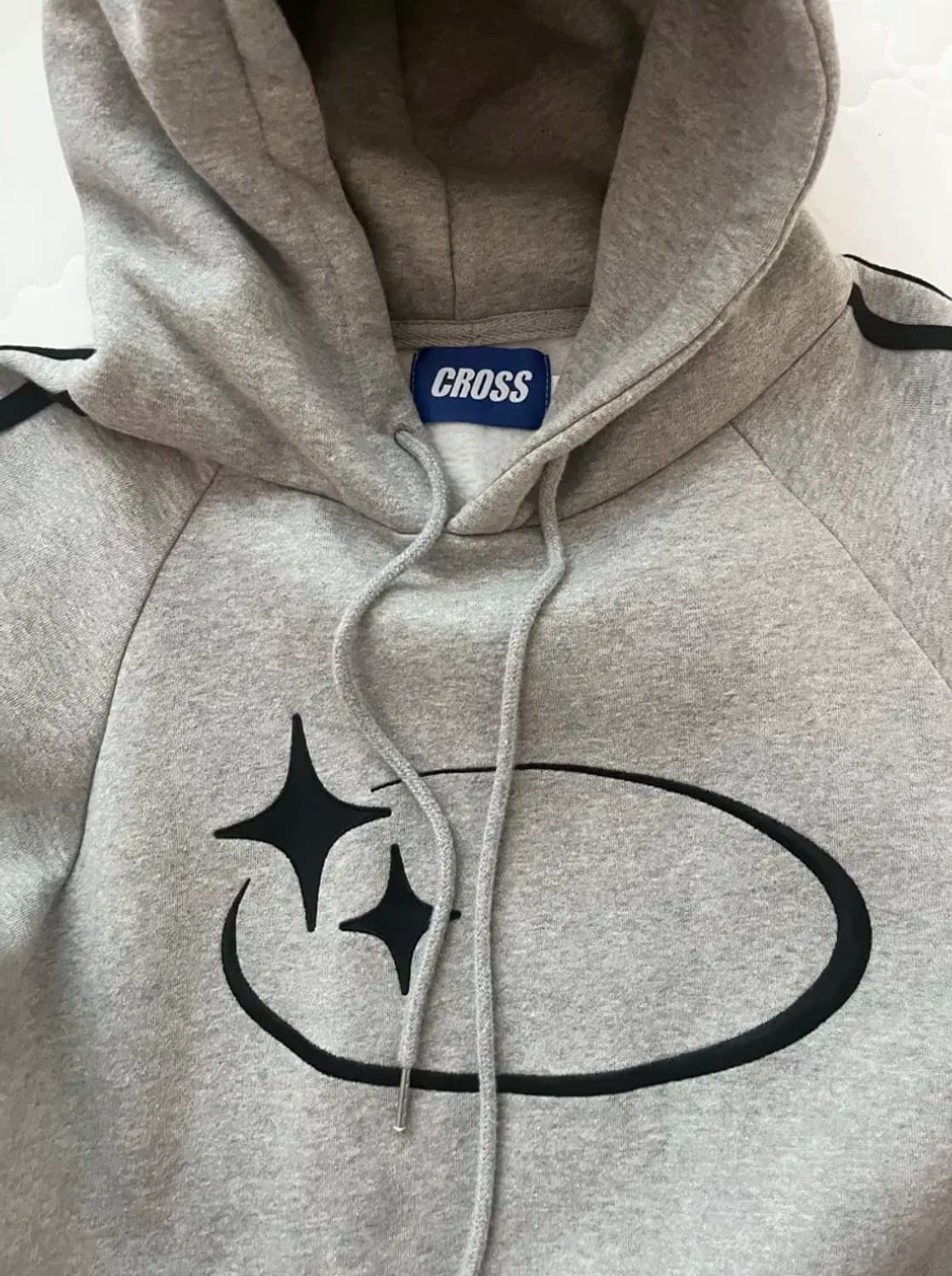 크로스드레슬리 후드티 - 그레이 상품이미지2