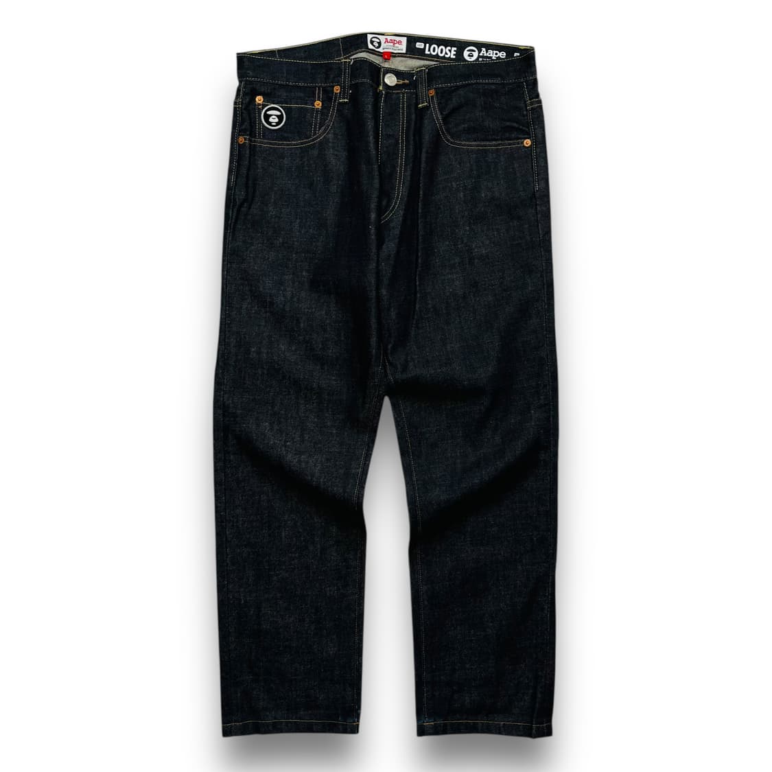 Aape 마일로 시그니처 페인티드 로고 데님 팬츠 상품이미지3