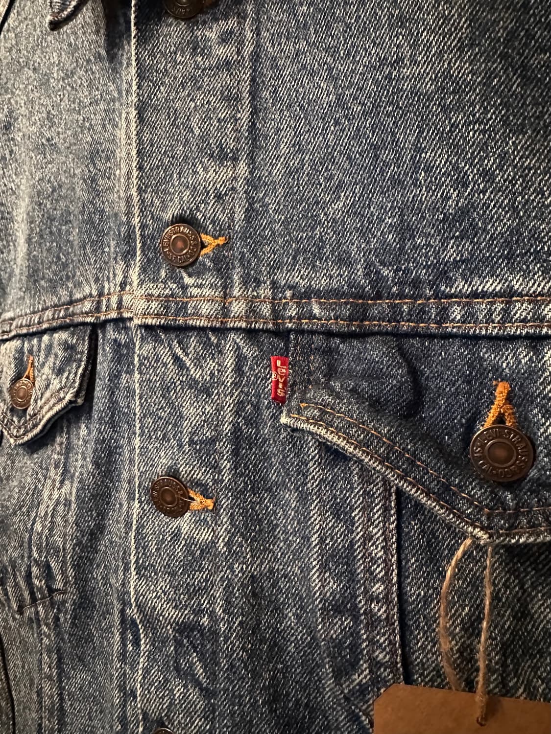 90s USA 빈티지 리바이스 70507 3세대 데님 트러커 자켓 상품이미지4