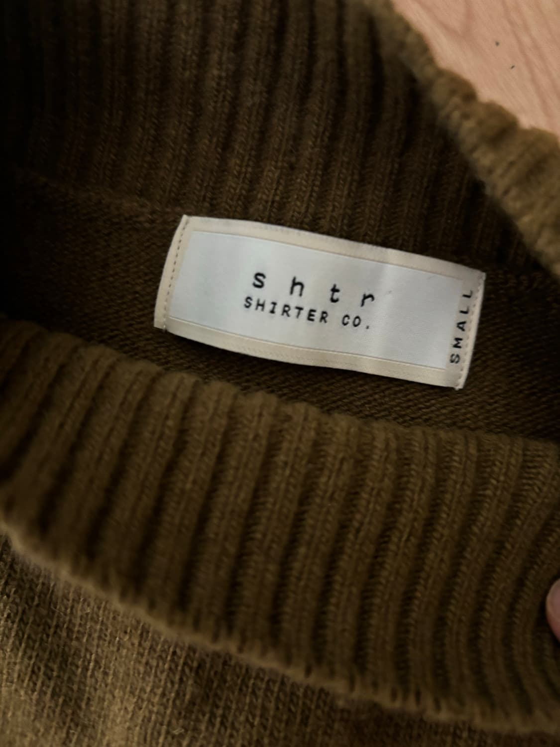 Shirter Olive knit 상품이미지2