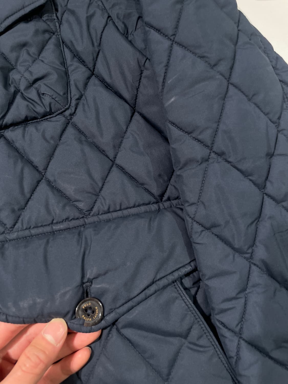 폴로 랄프로렌 다크 네이비 패치 로고 퀼팅 자켓 상품이미지9