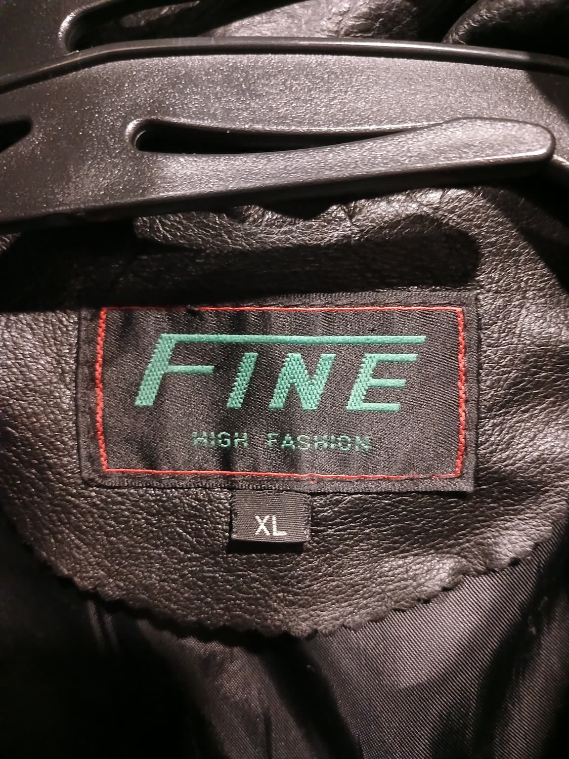 파인 누빔 레더 자켓 블랙 상품이미지3